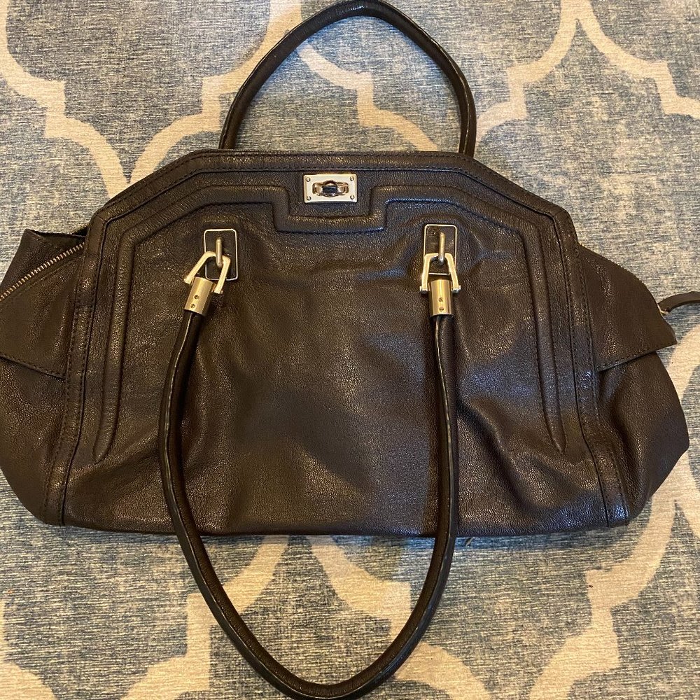 Authentic Brown Leather Handbag Banana Republic